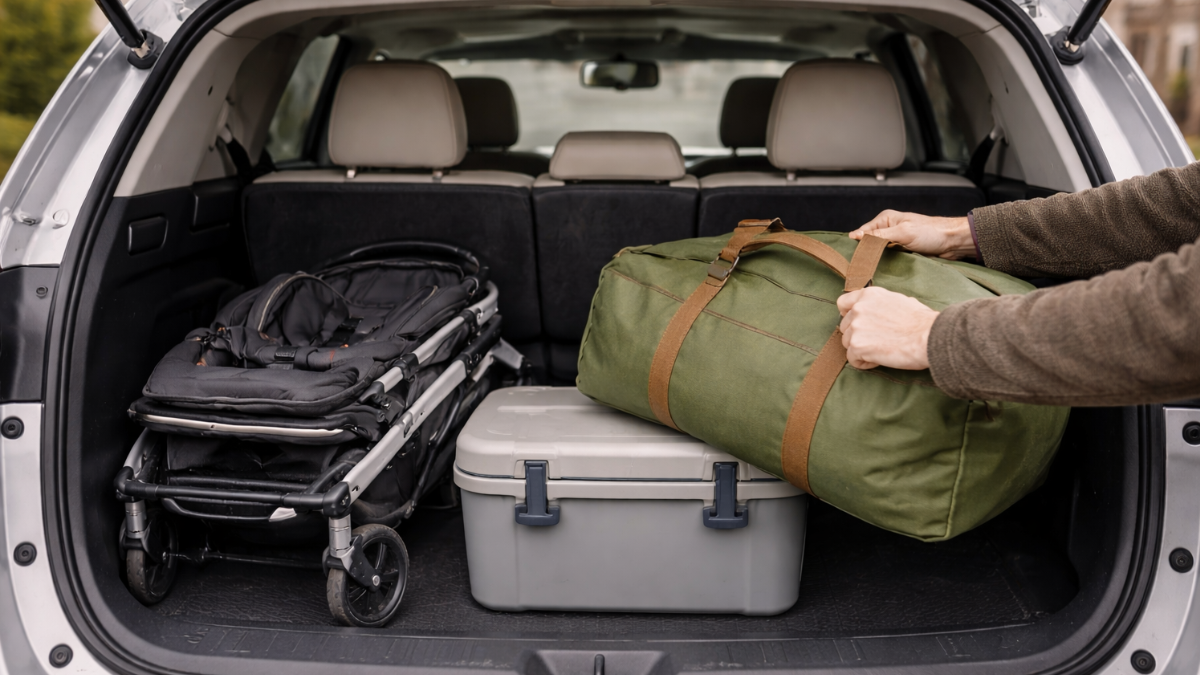 Child Seat + Cooler + Stroller: Which Vehicle Still Works Seats-Up?