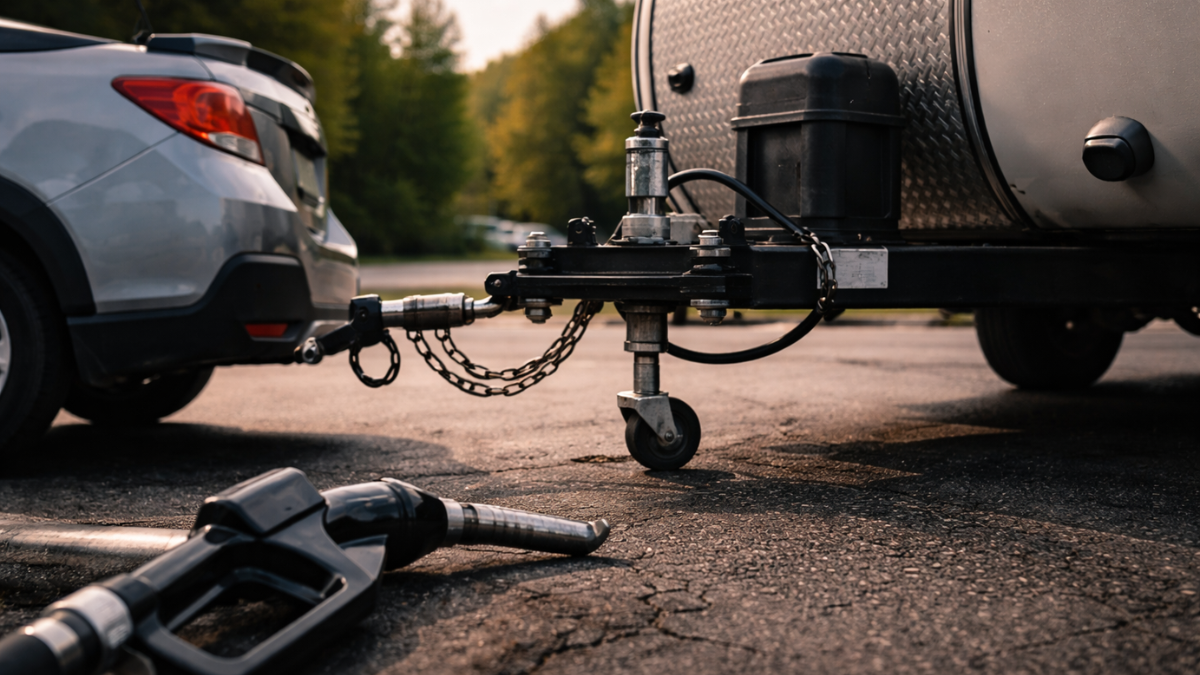 Your SUV Gets 30 MPG. Hook Up a Small Camper and Watch It Drop to 18