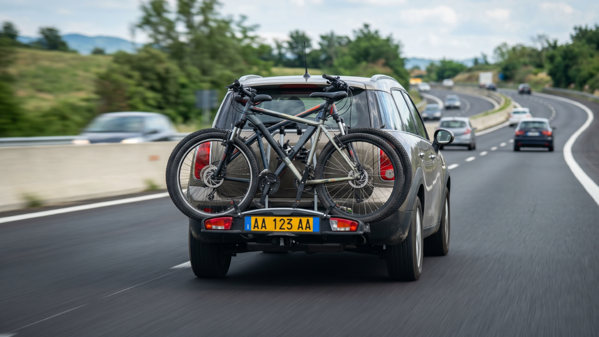 The "Sag" Effect: 4 Bikes on a Hitch Rack and Why Your Crossover Steers Differently at 70 MPH