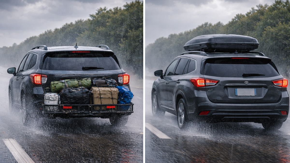 Hitch-Mounted Cargo Carriers vs. Roof Boxes: The Hidden Aerodynamic Math at 75 MPH
