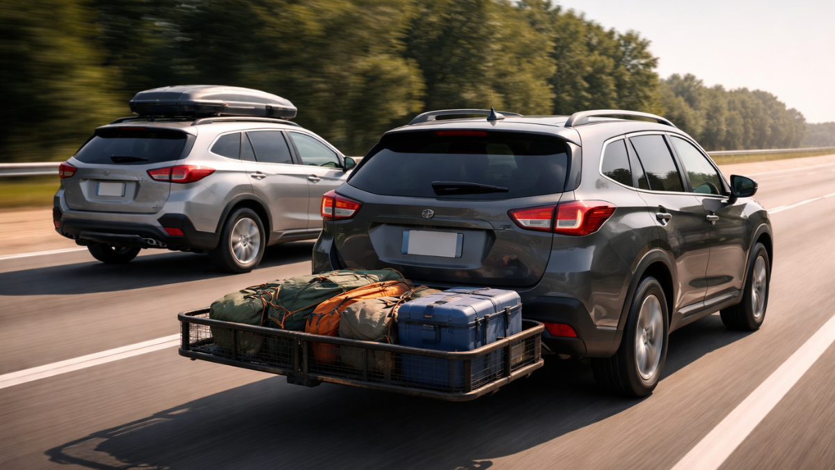 Hitch-Mounted Cargo Carriers vs. Roof Boxes: The Hidden Aerodynamic Math at 75 MPH